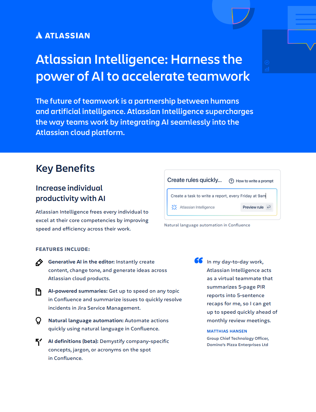 Atlassian Intelligence Harness The Power Of Ai To Accelerate Teamwork